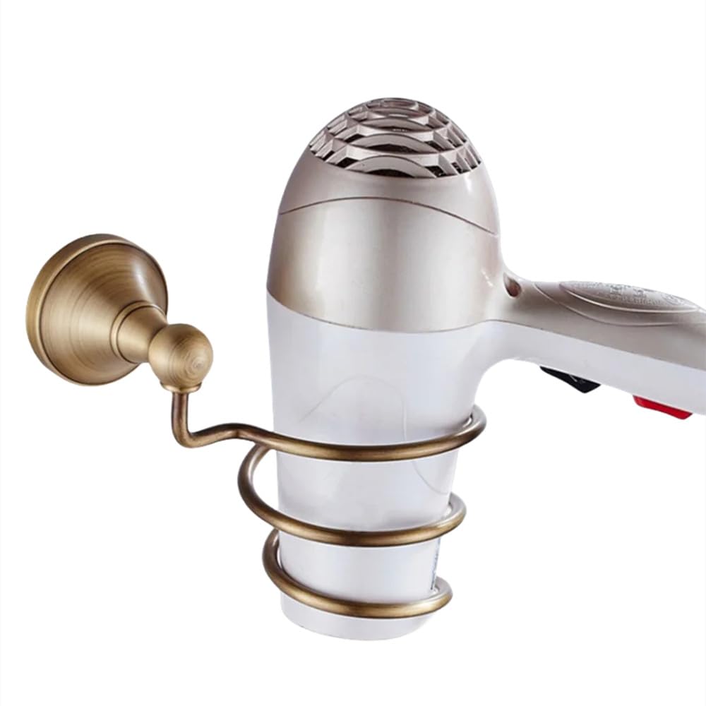 Étagère à serviettes et porte-savon en bronze pour douche rétro