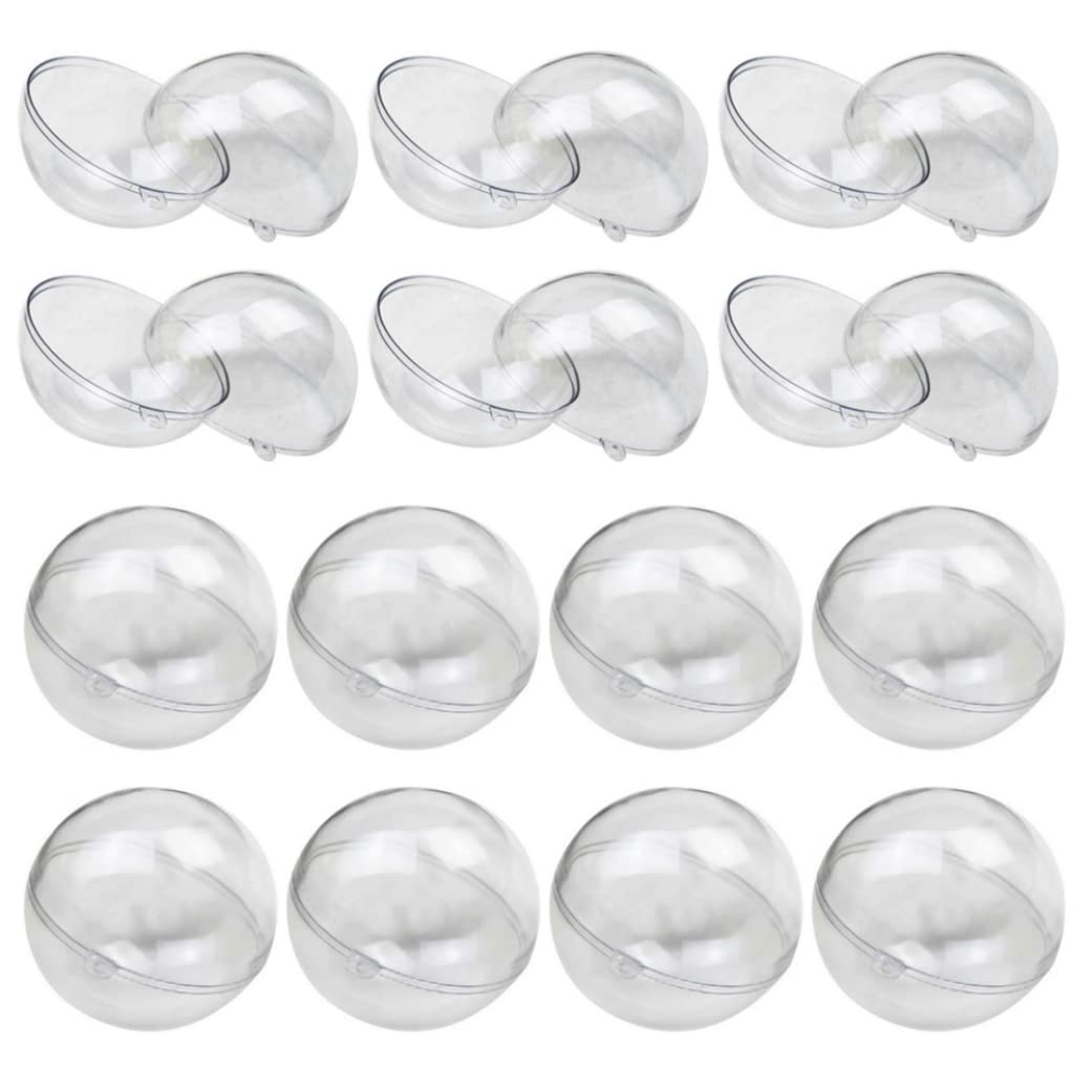 Sphères transparentes en plastique 7 cm pour décoration DIY et Noël | 25 pièces