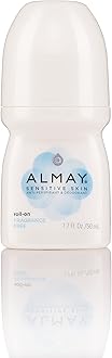 Almay Sensitive Skin Antiperspirant & Deodorant Roll-on,Fragnance Free- 1.7 Fl Oz (Pack of 6)