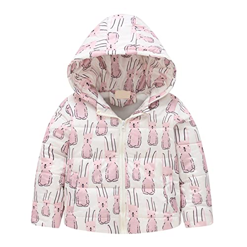 Toddler Kids Warm Padded Coat Clothing Toddler Hoodie Cartoon Fleece Long SleeveLong Sleeve Floral Pattern