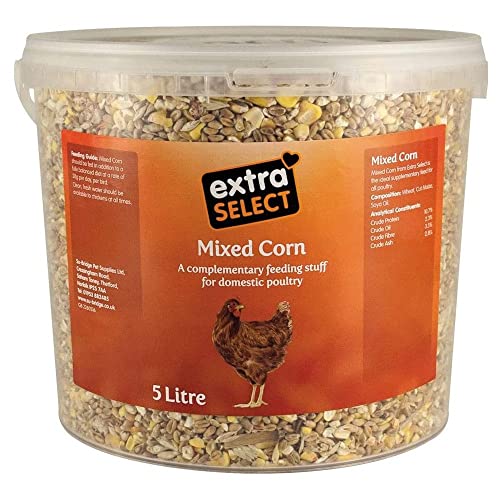Extra Select Mixed Corn Poultry Feed Tub 5 Litre (packaging may vary)