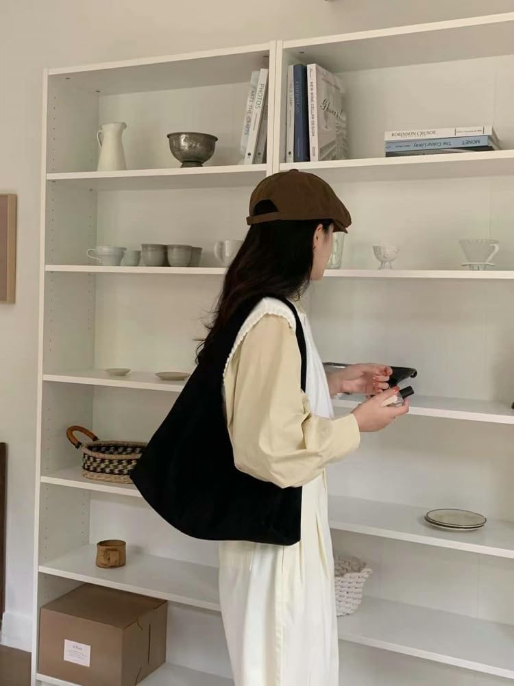 Slouchy Hobo Bags Women Lightweight Shoulder Bag Crossbody Purse Suede Tote Top-handle Handbag for Everyday Casual Work - Image 2