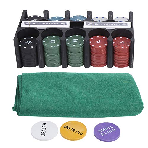 BOLORAMO Chips Poker Set Gamble Game Set Poker Game 200 Chips, für Heim- und Outdoor-Spiele – Bild 7