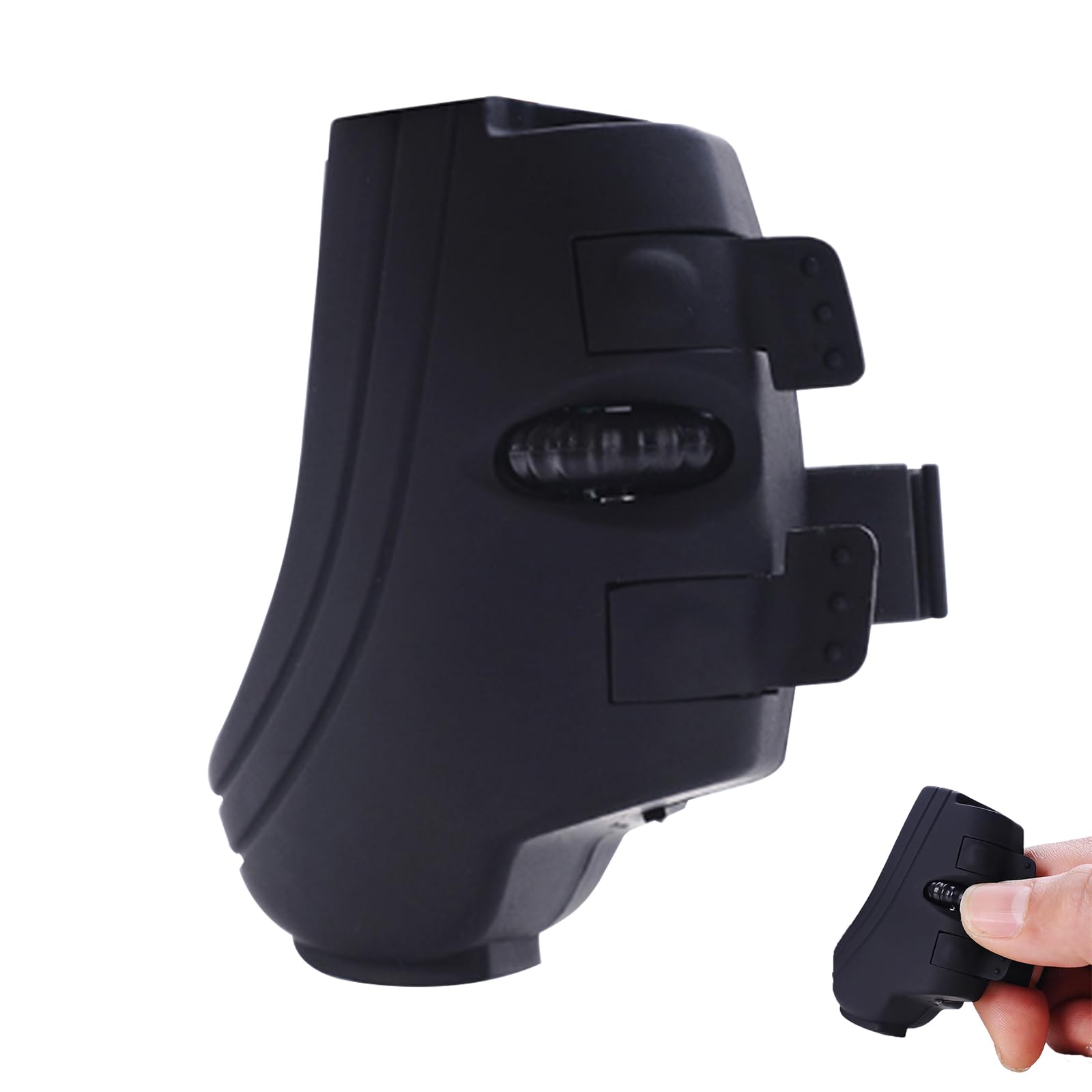 Wireless Mouse Bluetooth Rechargeable Ergonomic Mini Finger Mouse Portable Travel Wearable Ring Mouse Lightweight Small Handheld Cordless Thumb Mouse for Laptop PC Tablet Computer Android IOS Windows