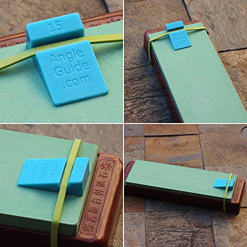 Wedgek AGM Angle Wedges for Sharpening Knives 10 to 20 degrees, Blue - Image 2