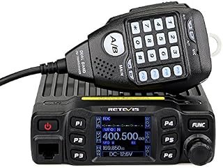 Retevis RT95 Mobile Radio Dual Band Transceiver VHF UHF Color LCD Mobile Two