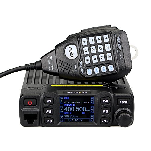 Retevis RT95 Mobile Radio Dual Band Transceiver VHF UHF Color LCD Mobile Two