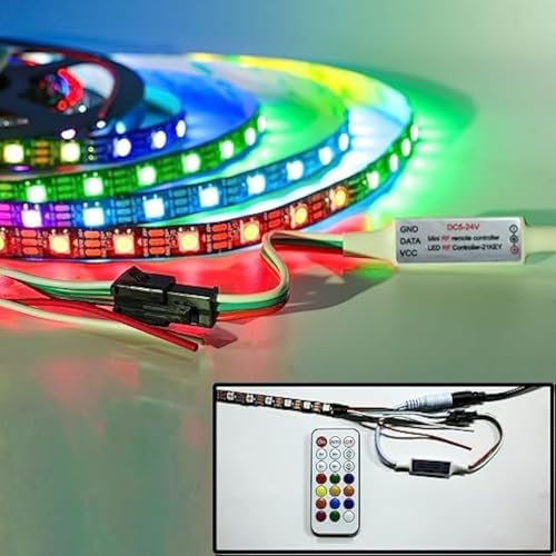 DEEP SLEEP EVERY NIGHT TV LED STRIP 16 COLORS WITH REMOTE CONTROL 5M USB Powered with remote cantrol choose between 16 colors flash,strobe, fade and smooth,