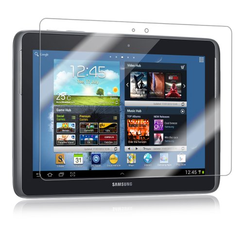 Iqshield Screen Protector Compatible With Samsung Galaxy Note 10.1 Liquidskin Anti-Bubble Clear Film #TOP14