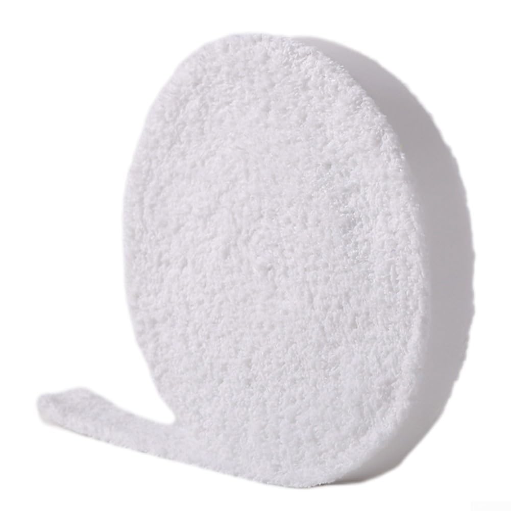 10M Toalla Grip Wrap para raquetas de bádminton y tenis, cómodo y antideslizante (blanco)
