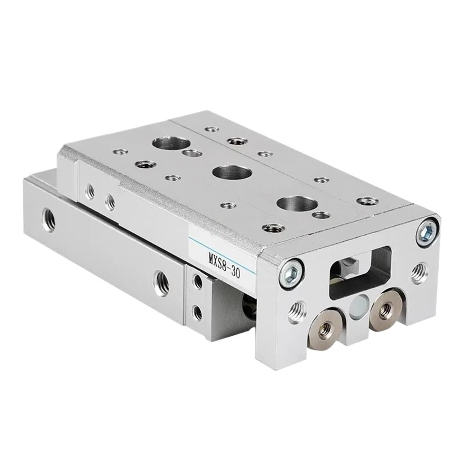 Cylindre MXS6 pneumatique à double piston pour un mouvement sans jeu