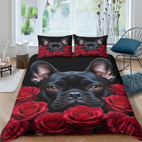 Parure de lit renard forêt housse couette microfibre 260x220