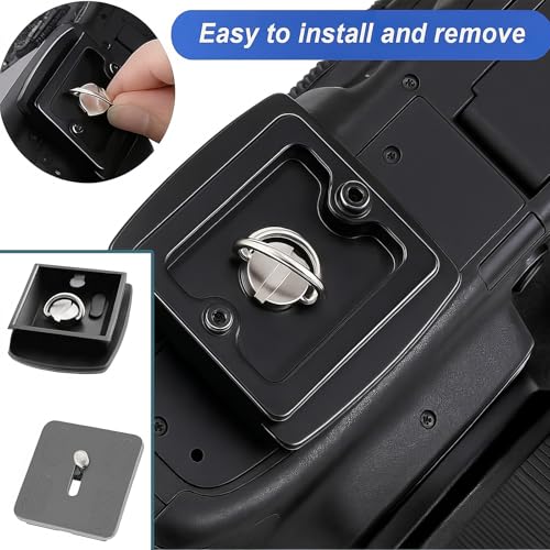 EUYKQNOI 2 Piezas Tornillo 1/4" para Cámara, Acero Inoxidable con Anillo D, Compatible con Trípodes, Monopiés y Placas de Liberación Rápida - Accesorio Fotográfico Profesional - imagen 5