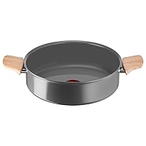 Lagostina Vivissima, Casseruola Semifonda Antiaderente 24 cm con Due Manici, Rivestimento in Ceramica, Riscaldamento Rapido e Cottura Uniforme, Adatta a Tutte le Fonti di Calore Inclusa Induzione