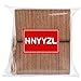 HNYYZL 100 Pcs Unfinished Wood Pieces Rectangle-Shaped, Light Wooden Cutout Natural Rustic with Hole, and 2M Hemp Rope, for Craft Projects, Hanging Decorations, Painting, Staining (2” x 1.3”)