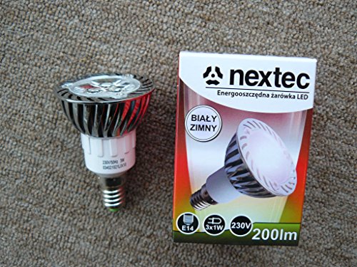 Nextec LED-Reflektorlampe E14, R50, 3W kaltweiß Cover