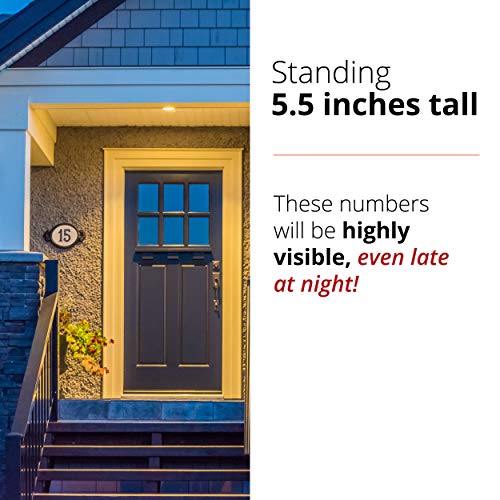 NACH Original Rustic Finish Cast Iron House Address Number for Outside or Inside, Decorative Mailbox Number for Outside… - Image 5