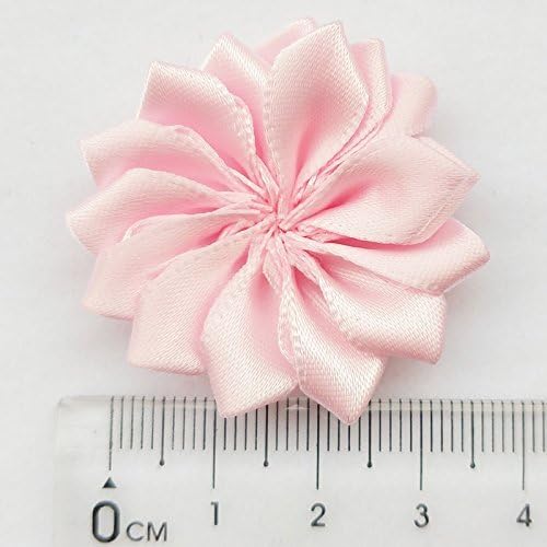Miniatura 2 de Chenkou Craft 28 piezas (1 1/2") 1.575 in Mezcla de cintas de flores, lazos para manualidades, apliques de costura, decoración de boda (A0214))
