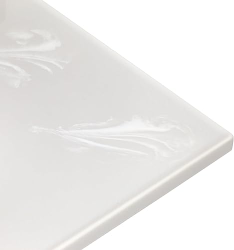 Miniatura 26 de Top de tocador de mármol cultivado de 19 pulgadas con protector contra salpicaduras, embalaje mejorado, remolino de marfil - Design House, 586263