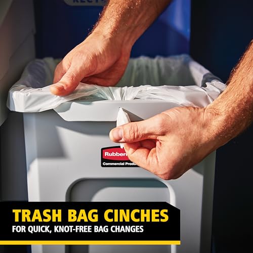 Image of Rubbermaid Commercial Products SLIM JIM Recycling Station 1-Stream Mixed Recycling Bin /Can /Kit /Station, 33 GAL, for Kitchens /Classrooms /Offices /Back of House /Higher Education /Commercial Facilities