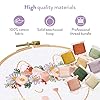 Clever Poppy Flora the Cat Beginner Embroidery Kit – Easy Embroidery Kit for Beginners with Hoop, Thread & Patterns – Hand Embroidery Kit for Adults and Teens – Complete Embroidery Starter Kit #5