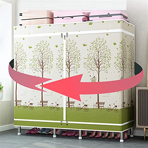 Armoire portable en tissu idéale comme penderie de chambre d'étudiant - 6