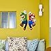 Acotobo Mario et Luigi Sticker Art Vinyle Décoration Murale Autocollants Pour Chambre Amovible Mur Signe Mural Bricolage Décoration De La Maison