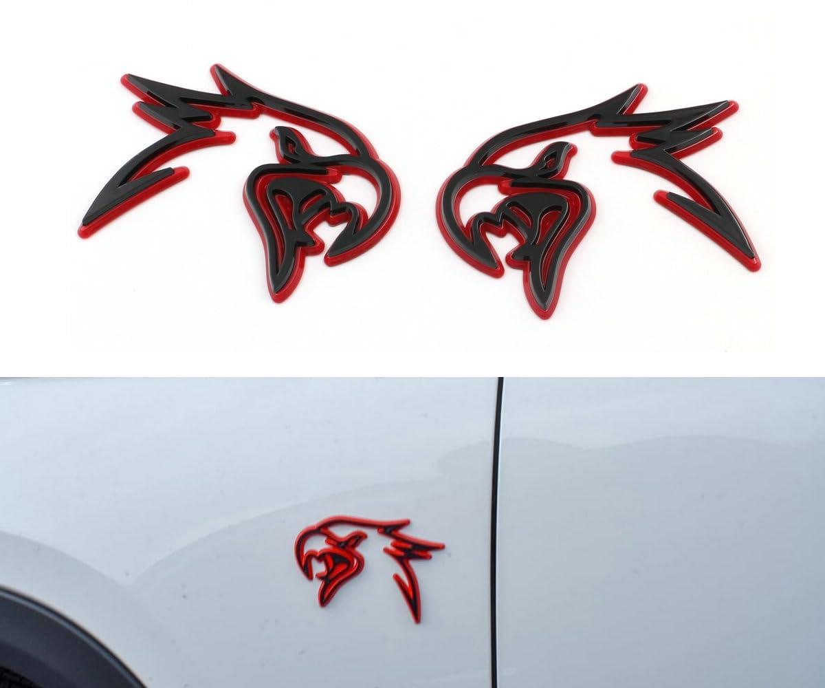 Emblema de repuesto de HELLHAWK personalizado para guardabarros de Trackhawk 3D 6