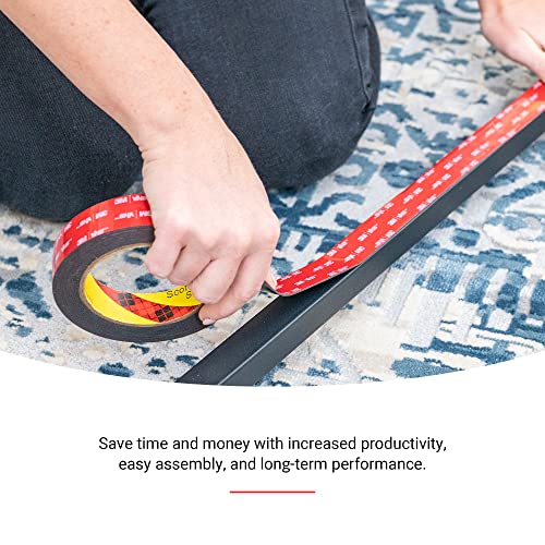 Bullshark Bond Black 3M Heavy Duty 1 Inch Double Sided Tape Mounting Tape Waterproof Foam Tape Vhb 5952, 15 Feet Length, Multipurpose For Car, Led Strip Lights, Office, Home Decor, Office Décor #TOP5