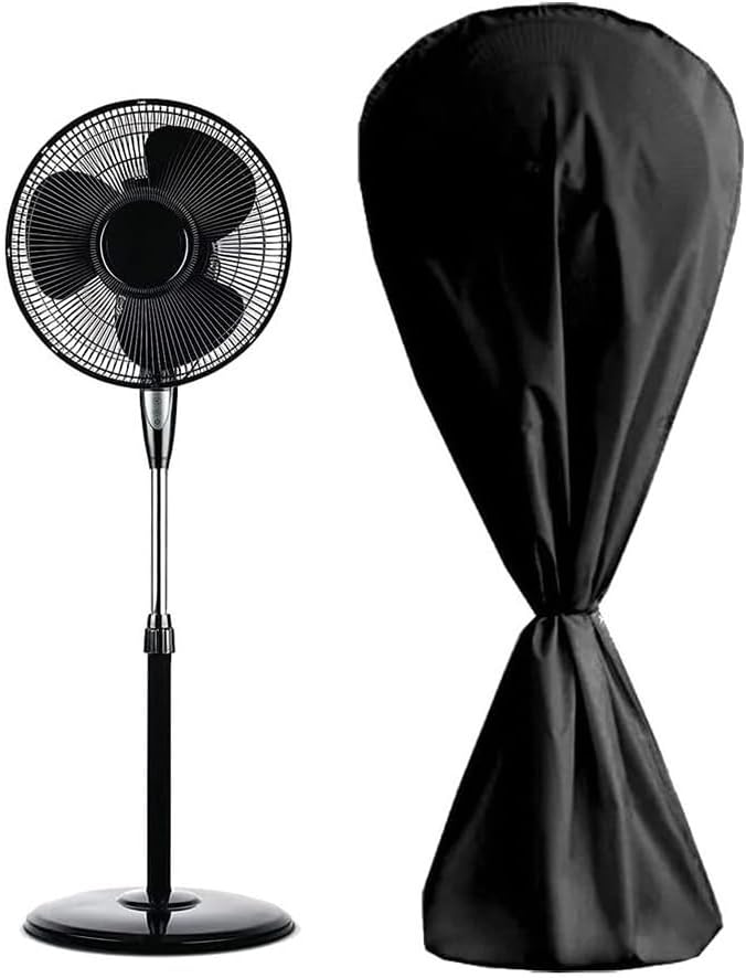 Daaxing 210D Oxford Cloth Pedestal Fan Cover,Standing Floor Fan Protector Cover,Waterproof Dust Fan ,57 * 30 Inches/145 * 75cm （Excluding electric fan）