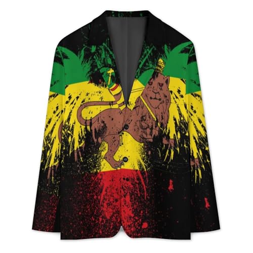 Mexico Flag Men's Casual Blazers Slim Fit Sport Coats Blazer Two Buttons Suit Jacket for Work Party3