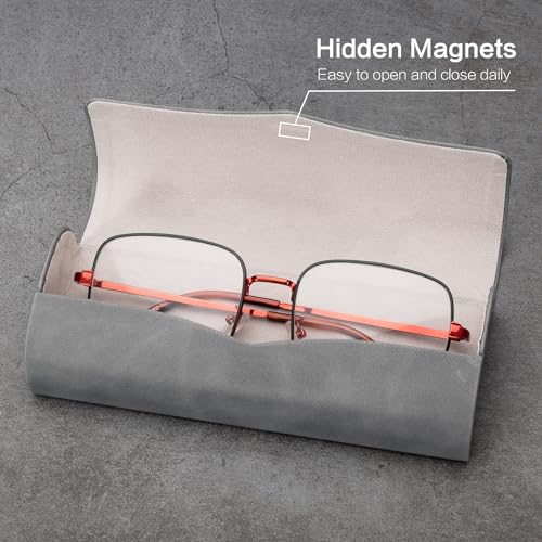 Image of Vemiss Hard Shell Eyeglass Cases, Lightweight Portable Glasses Case for Women Men