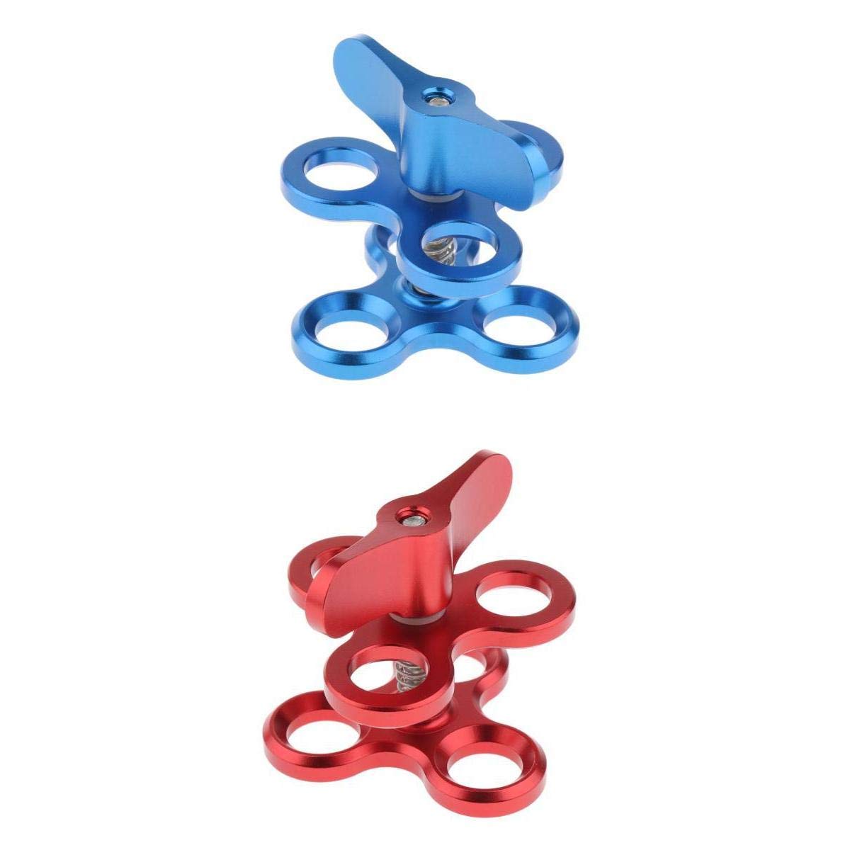 CALANDIS™ 2X Triple Ball Clamp 3 Holes Underwater Arm Bracket for Light Arm System | Other Camera & Photo Accs | Camera & Photo Accessories-image-44