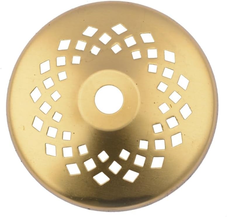 Round Vented Brass Vase Cap for Stained Glass, Leaded Lamp, Unfinished, 10Pcs per Lot (Color : SIZE 2-DIA 8CM)