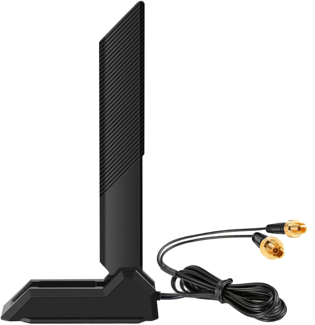 WiFi 7 Gaming Motherboard Magnetic Base Replacement Antenna with New Interface for ASUS ROG Strix ASUS TUF/ROG Crosshair/Prime/ProArt Series WiFi 7 Gaming Motherboard, Slinkdsco-image-2