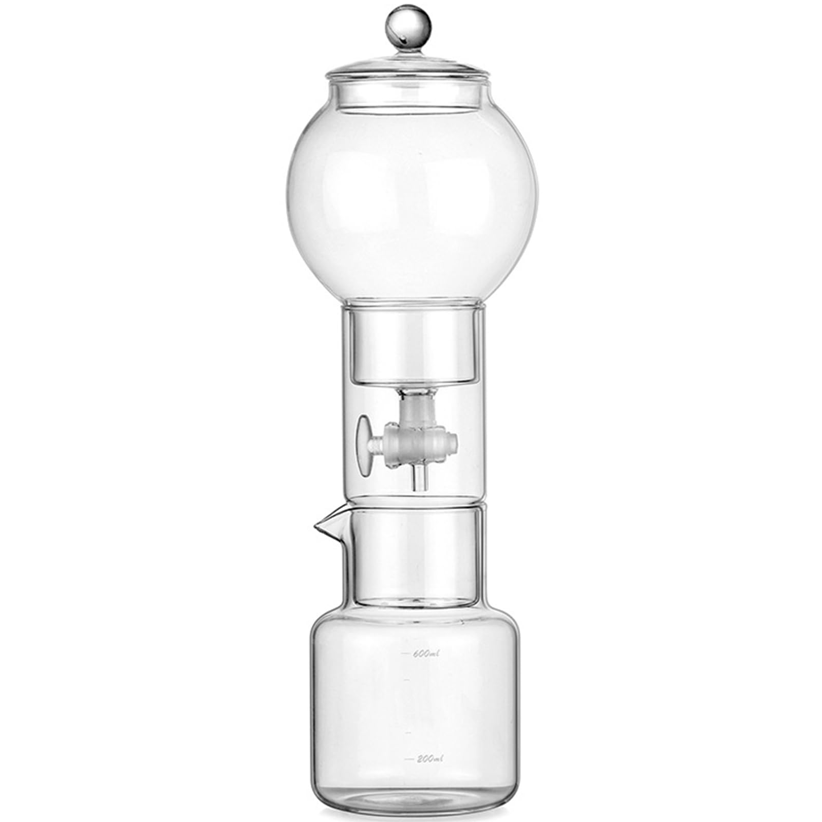 Oxxggkao Borosilicate Cold Brew Carafe with Leak-Proof Design & Customizable for Coffee Connoisseurs Additional Borosilicate Glass Cold Concoct Coffee Maker