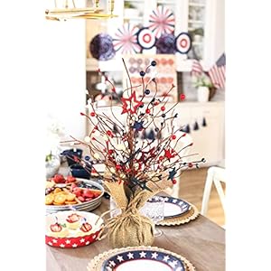4th of July Decorations 17 in Fourth of July Decoration Lighted Tree Red White and Blue Patriotic Decorations for Home Table Top 4th of July Decorations 17 in Fourth of July Decoration Lighted Tree Red White and Blue Patriotic Decorations for Home Table Top