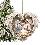 Merveilleux cadeau : ces décorations de crèche ajoutent de l'élégance à votre arbre et constituent un cadeau idéal pour les amis et la famille, parfaits pour surprendre et ravir votre proche.