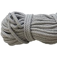 25 m Rosenkranz Schnur 1,5 mm weiß Perlon Nylon Kordel Litze C flach