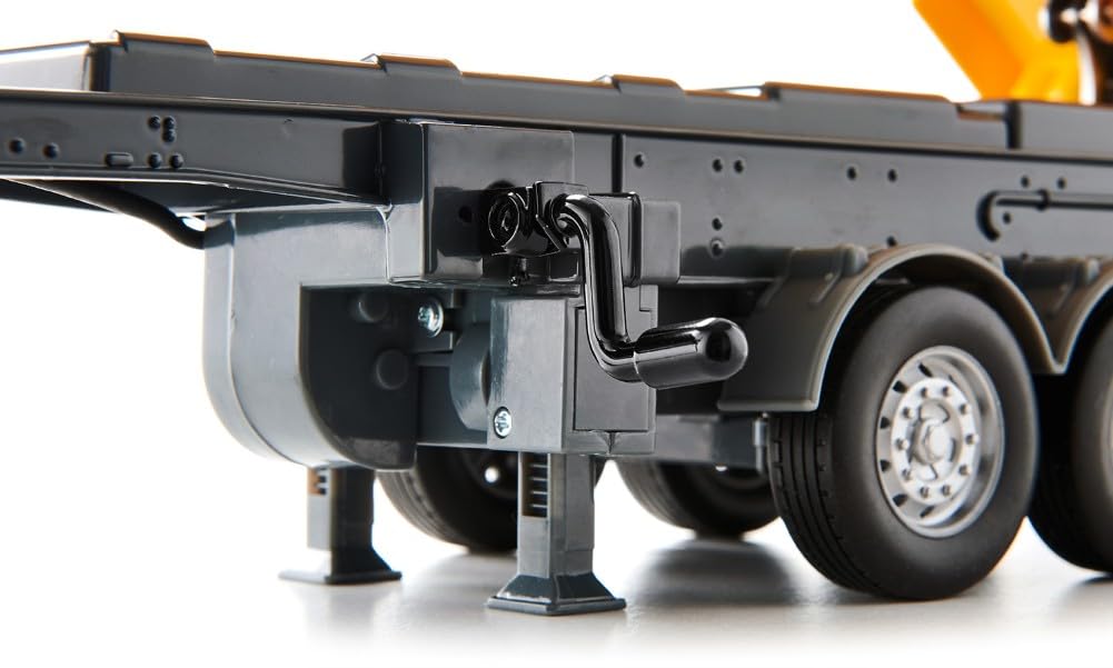 SIKU 6734 Control 3-Axled Tipping Semi-Trailer, Yellow