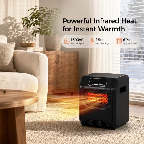 Image of RealSmart 1500W Infrared Space Heater for Indoor Use