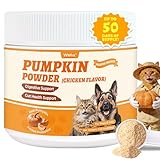 Wellix Pumpkin Powder for Dogs & Cats - Fiber Supplement, Digestion Support, Firms Stool, Dog & Cat Diarrhea, Prebiotic & Probiotic Powder - Food Topper for Dogs & Cats, 7 oz Chicken Flavor