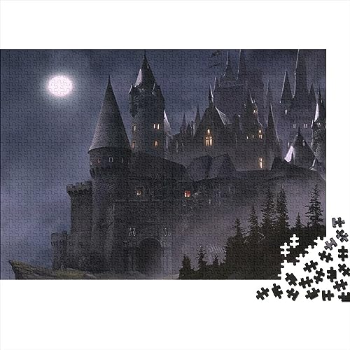 Jouet en bois puzzle 3D adulte château européen pour un cadeau unique d'anniversaire créatif
