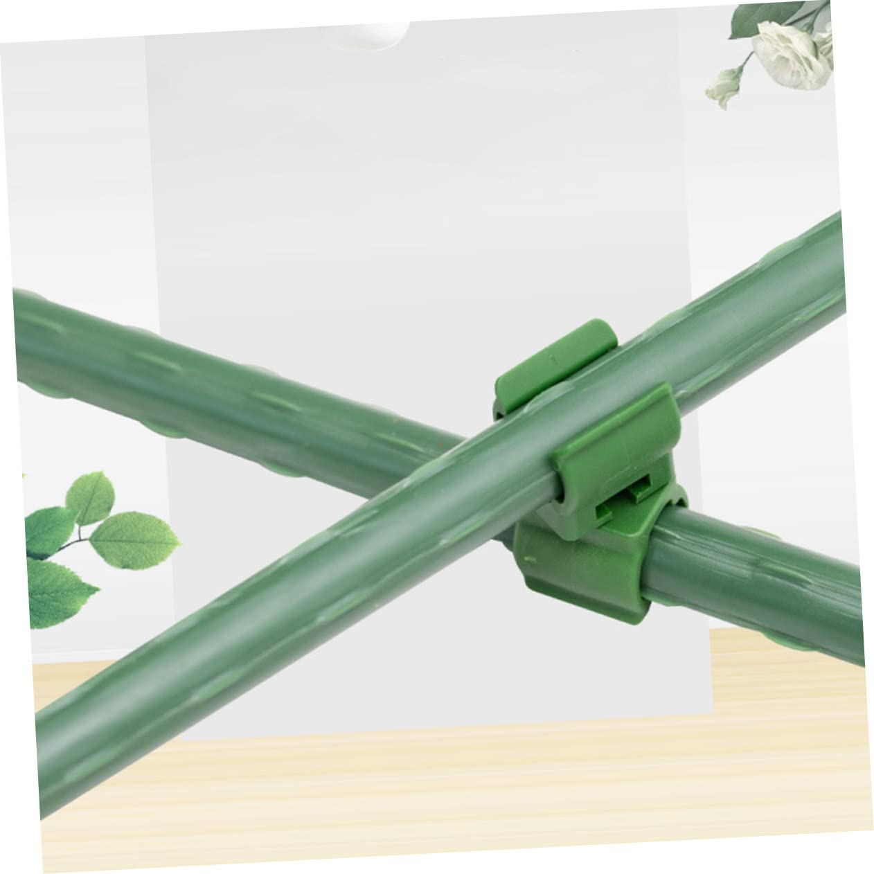 Didiseaon 5 Set Supporto per Rampicanti Accessori per Dispositivi di Estrazione Supporto per Piante in Rattan Legare Il Filo Traliccio da Giardino con Traliccio Clip per Piante da 50 Pezzi*5
