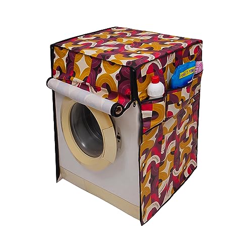 Image of DREAM KING Waterproof & Dust-Proof Front Loading Fully Automatic Washing Machine Cover for 6 Kg, 6.2 Kg, 6.5Kg - Design 03
