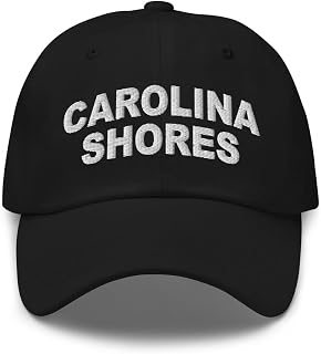 Carolina Shores North Carolina Hat Carolina Shores NC Cap Embroidered Dad Hat Adjustable Strap Closure Unisex