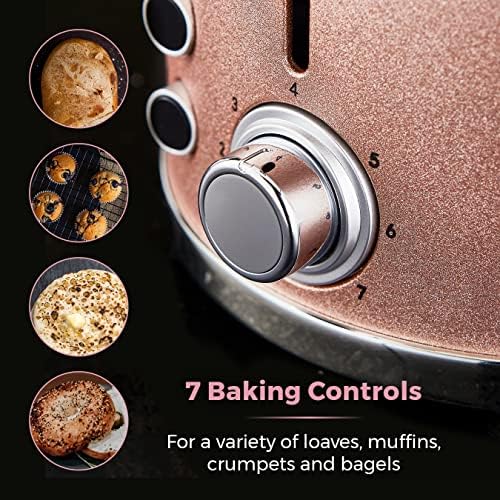 Tower Glitz T20029BP 2 Slice Metal Toaster with Adjustable Browning Control, Defrost and Reheat Settings, Pink