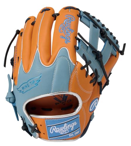 ���[�����O�X(Rawlings) �\�t�g�{�[���p �O���[�u HYPER TECH COLORS �I�[�����E���h�p GS6HTC565W �I�����W/C�u���[ 11.75�C���` �������p