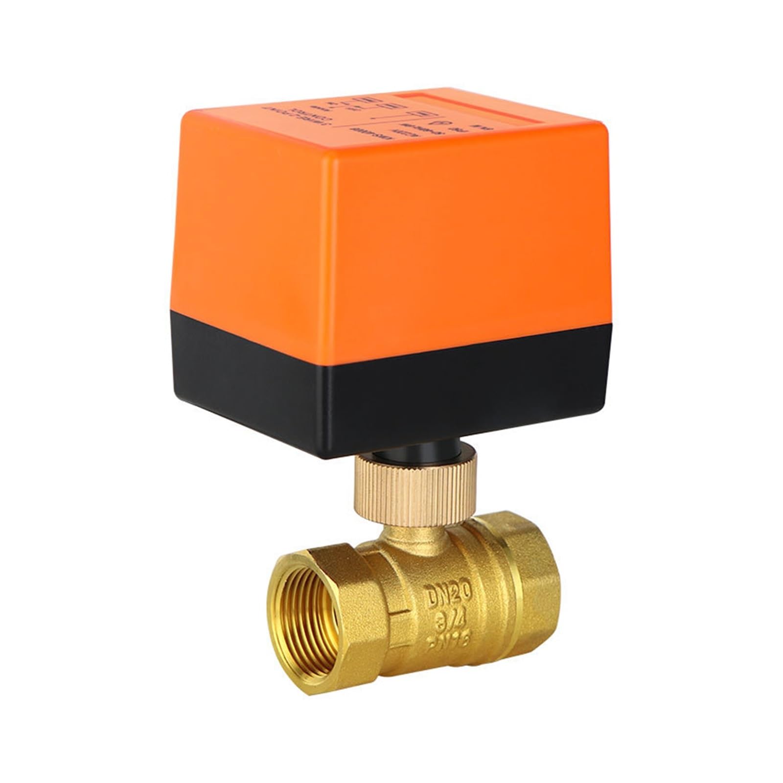 Válvula de bola eléctrica DN50 de 3 hilos y 2 vías para climatización de fancoil AC 220V