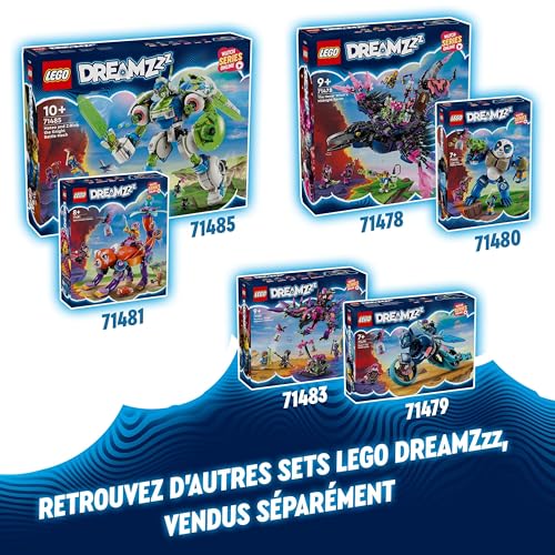 LEGO DREAMZzz Les Animaux des Rêves d’Izzie - Œuf Magique pour Enfants avec Les Minifigurines d’Izzie et de Dizzy et des Créatures Fantastiques - pour Les Filles et Les Garçons dès 8 Ans 71481